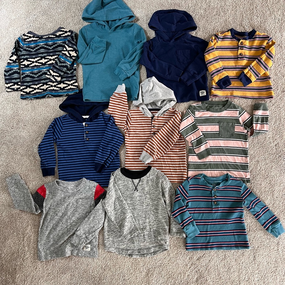 Kids Striped Multicolor Long Sleeve Shirt